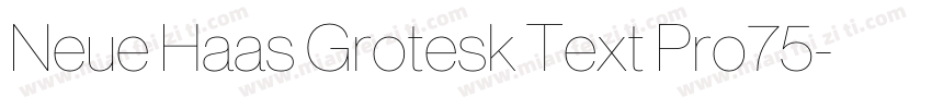Neue Haas Grotesk Text Pro75字体转换